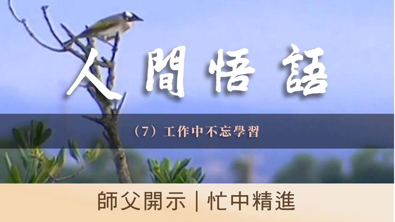 師父開示｜忙中精進